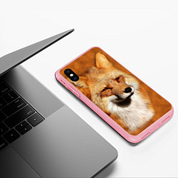 Чехол iPhone XS Max матовый Хитрая лисичка, цвет: 3D-баблгам — фото 2