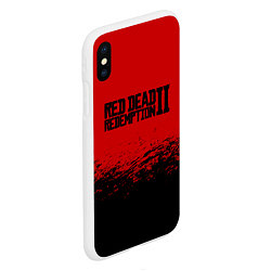 Чехол iPhone XS Max матовый Red Dead Redemption II, цвет: 3D-белый — фото 2