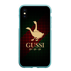 Чехол iPhone XS Max матовый GUSSI EQ Style