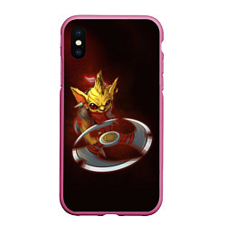 Чехол iPhone XS Max матовый Kid Bounty Hunter, цвет: 3D-малиновый