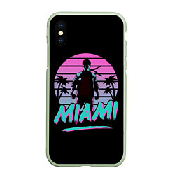 Чехол iPhone XS Max матовый Майами