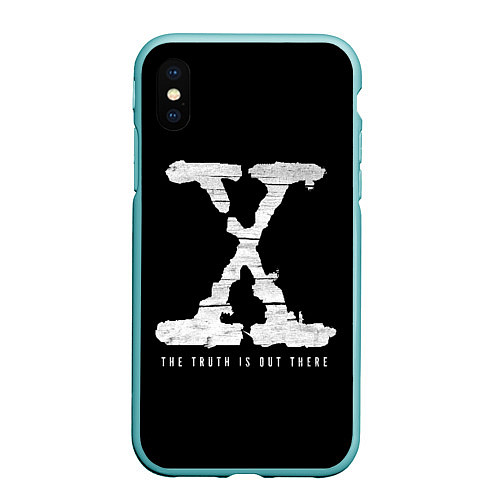 Чехол iPhone XS Max матовый The Truth Is Out There / 3D-Мятный – фото 1