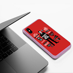 Чехол iPhone XS Max матовый Мориарти, цвет: 3D-сиреневый — фото 2