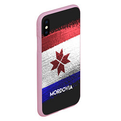 Чехол iPhone XS Max матовый Mordovia Style, цвет: 3D-розовый — фото 2