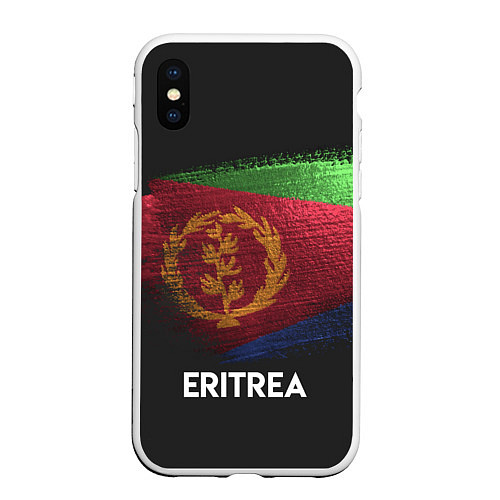 Чехол iPhone XS Max матовый Eritrea Style / 3D-Белый – фото 1