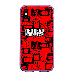 Чехол iPhone XS Max матовый Red Dead Redemption 2