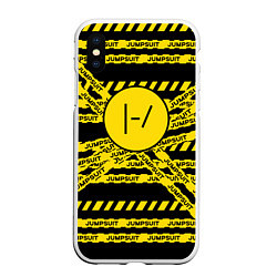 Чехол iPhone XS Max матовый 21 Pilots: Jumpsuit, цвет: 3D-белый