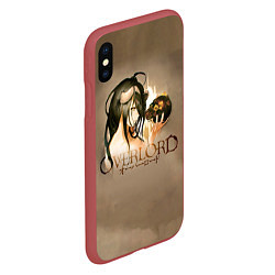 Чехол iPhone XS Max матовый Overlord Albedo, цвет: 3D-красный — фото 2