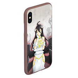 Чехол iPhone XS Max матовый Overlord Albedo, цвет: 3D-коричневый — фото 2