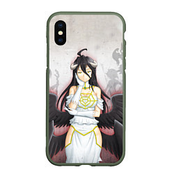 Чехол iPhone XS Max матовый Overlord Albedo, цвет: 3D-темно-зеленый