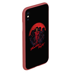 Чехол iPhone XS Max матовый Michael Jackson: Thriller, цвет: 3D-красный — фото 2