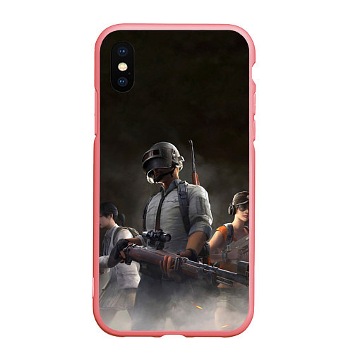 Чехол iPhone XS Max матовый PUBG Soldier / 3D-Баблгам – фото 1