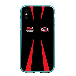 Чехол iPhone XS Max матовый MMA Elite, цвет: 3D-мятный