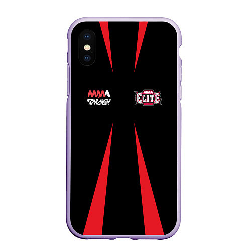 Чехол iPhone XS Max матовый MMA Elite / 3D-Светло-сиреневый – фото 1