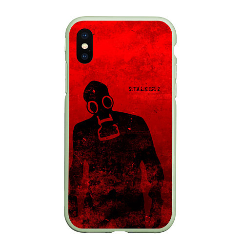 Чехол iPhone XS Max матовый STALKER 2 / 3D-Салатовый – фото 1