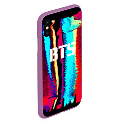 Чехол iPhone XS Max матовый BTS: Colours, цвет: 3D-фиолетовый — фото 2