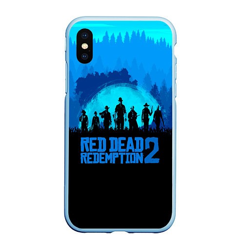 Чехол iPhone XS Max матовый RDR 2: Blue Style / 3D-Голубой – фото 1