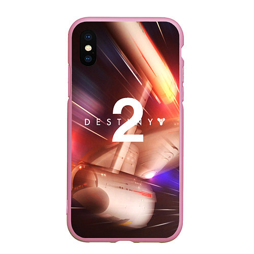 Чехол iPhone XS Max матовый Destiny 2 / 3D-Розовый – фото 1