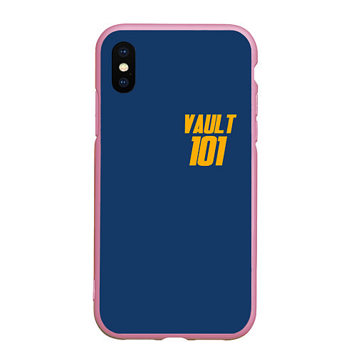 Чехол iPhone XS Max матовый VAULT 101 / 3D-Розовый – фото 1