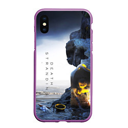 Чехол iPhone XS Max матовый Death Stranding: Exclusive, цвет: 3D-фиолетовый