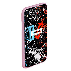 Чехол iPhone XS Max матовый Twenty One Pilots: Polarize, цвет: 3D-розовый — фото 2