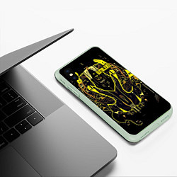 Чехол iPhone XS Max матовый Автобот Бамблби, цвет: 3D-салатовый — фото 2