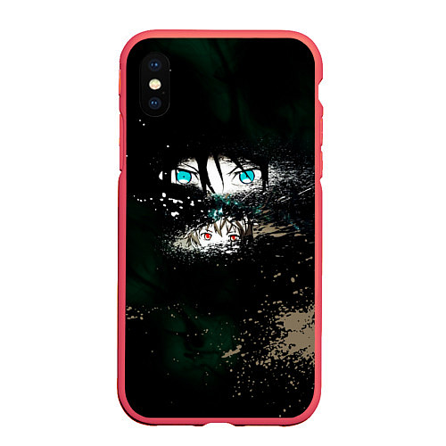 Чехол iPhone XS Max матовый Бездомный Бог / 3D-Красный – фото 1