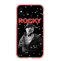 Чехол iPhone XS Max матовый Old Rocky