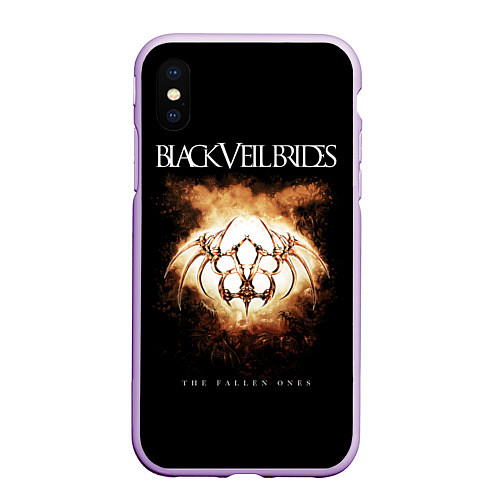 Чехол iPhone XS Max матовый Black Veil Brides: Wretched And Divine / 3D-Сиреневый – фото 1