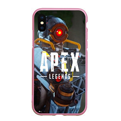 Чехол iPhone XS Max матовый Apex Legends: Robot