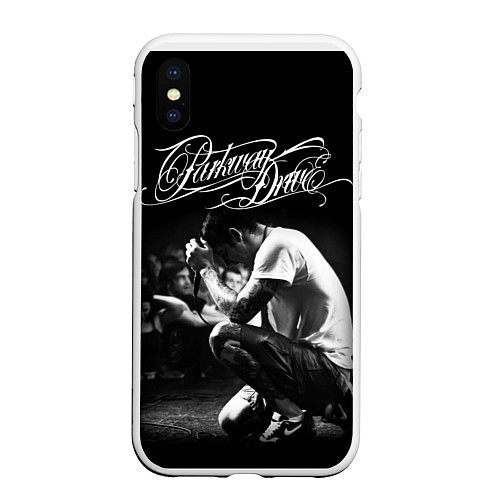 Чехол iPhone XS Max матовый Parkway Drive / 3D-Белый – фото 1