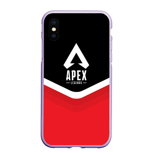 Чехол iPhone XS Max матовый Apex Legends: Uniform / 3D-Светло-сиреневый – фото 1