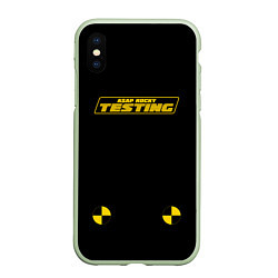 Чехол iPhone XS Max матовый ASAP Rocky Testing, цвет: 3D-салатовый