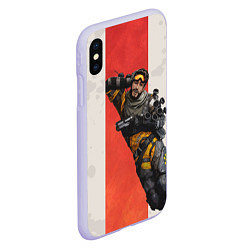 Чехол iPhone XS Max матовый Apex Legends: Mirage, цвет: 3D-светло-сиреневый — фото 2