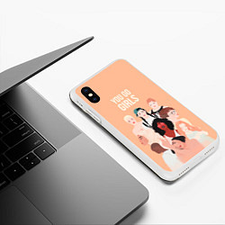 Чехол iPhone XS Max матовый You go Girls, цвет: 3D-белый — фото 2