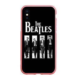 Чехол iPhone XS Max матовый The Beatles: Black Side, цвет: 3D-баблгам