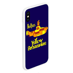 Чехол iPhone XS Max матовый The Beatles: Yellow Submarine, цвет: 3D-белый — фото 2