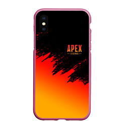 Чехол iPhone XS Max матовый Apex Sprite, цвет: 3D-малиновый
