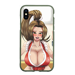 Чехол iPhone XS Max матовый Май Сирануи boobs - sexy ahegao