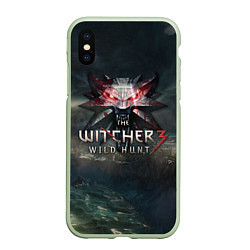 Чехол iPhone XS Max матовый The Witcher 3: Wild Hunt, цвет: 3D-салатовый