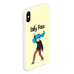 Чехол iPhone XS Max матовый Sally Face: Rock You, цвет: 3D-белый — фото 2