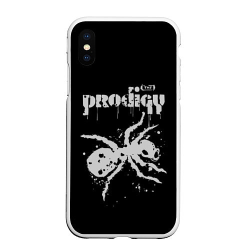Чехол iPhone XS Max матовый The Prodigy The Ant / 3D-Белый – фото 1