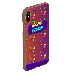 Чехол iPhone XS Max матовый Gone Fludd art 5, цвет: 3D-коричневый — фото 2