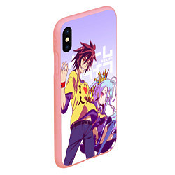 Чехол iPhone XS Max матовый No Game No Life, цвет: 3D-баблгам — фото 2