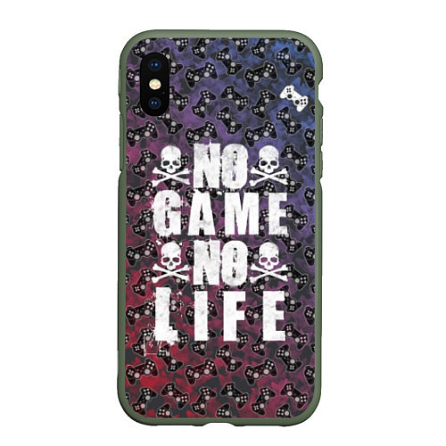 Чехол iPhone XS Max матовый No Game No Life / 3D-Темно-зеленый – фото 1