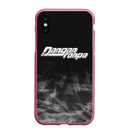 Чехол iPhone XS Max матовый DANGANRONPA / 3D-Малиновый – фото 1