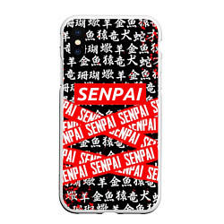 Чехол iPhone XS Max матовый SENPAI