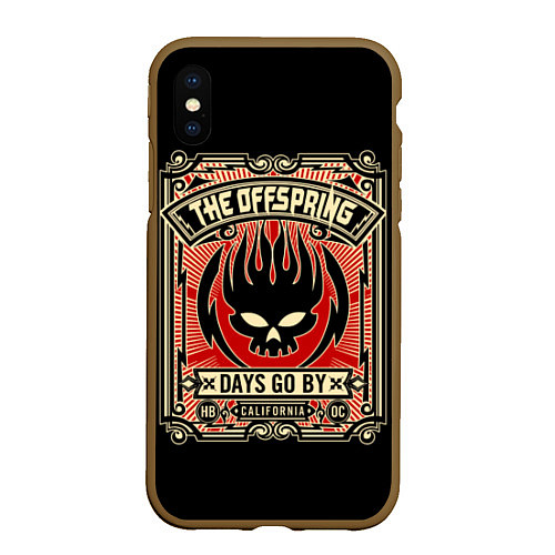 Чехол iPhone XS Max матовый The Offspring: Days Go By / 3D-Коричневый – фото 1