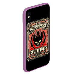 Чехол iPhone XS Max матовый The Offspring: Days Go By, цвет: 3D-фиолетовый — фото 2