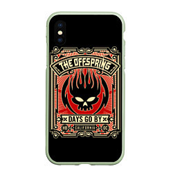 Чехол iPhone XS Max матовый The Offspring: Days Go By, цвет: 3D-салатовый